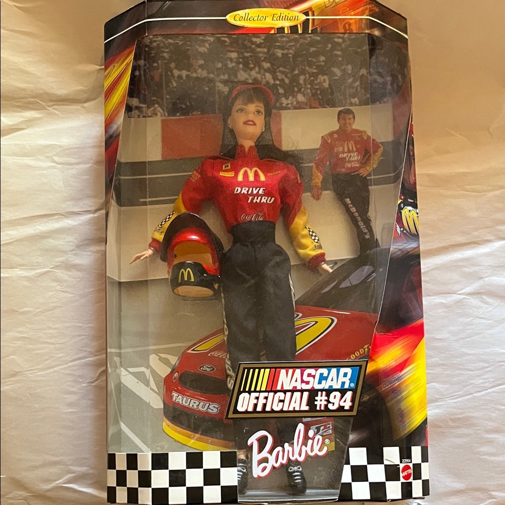 Barbie NASCAR Official #94 Doll - Red and Black